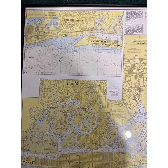 Waterproof Chart # 59-2 Sides-Soundings in Feet/GPS Loran - Picture 6 of 10
